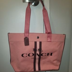 Pink Coach Tote